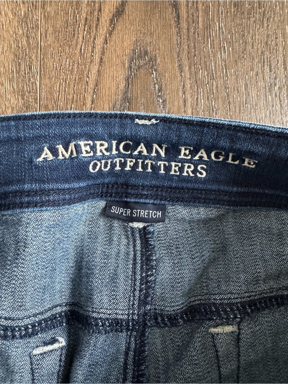 American Eagle Outfitters Y2K Dark Blue Flare Bootcut Jeans Women’s Size 6 - Picture 4 of 9